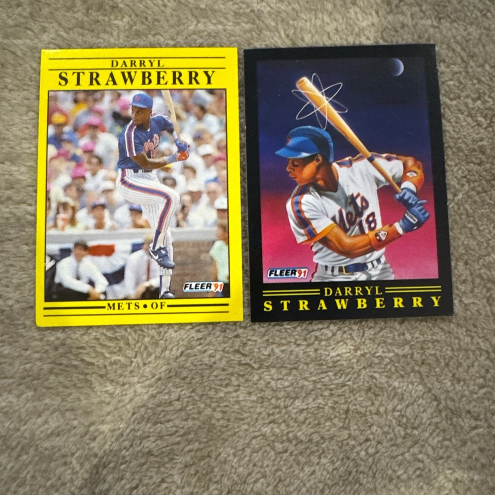 Darryl Strawberry Baseball Card Set - Picture 1 of 5